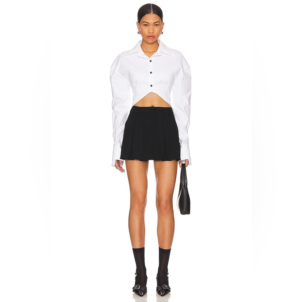 Amanda Uprichard x Revolve Braylon Skort Black XS NEW